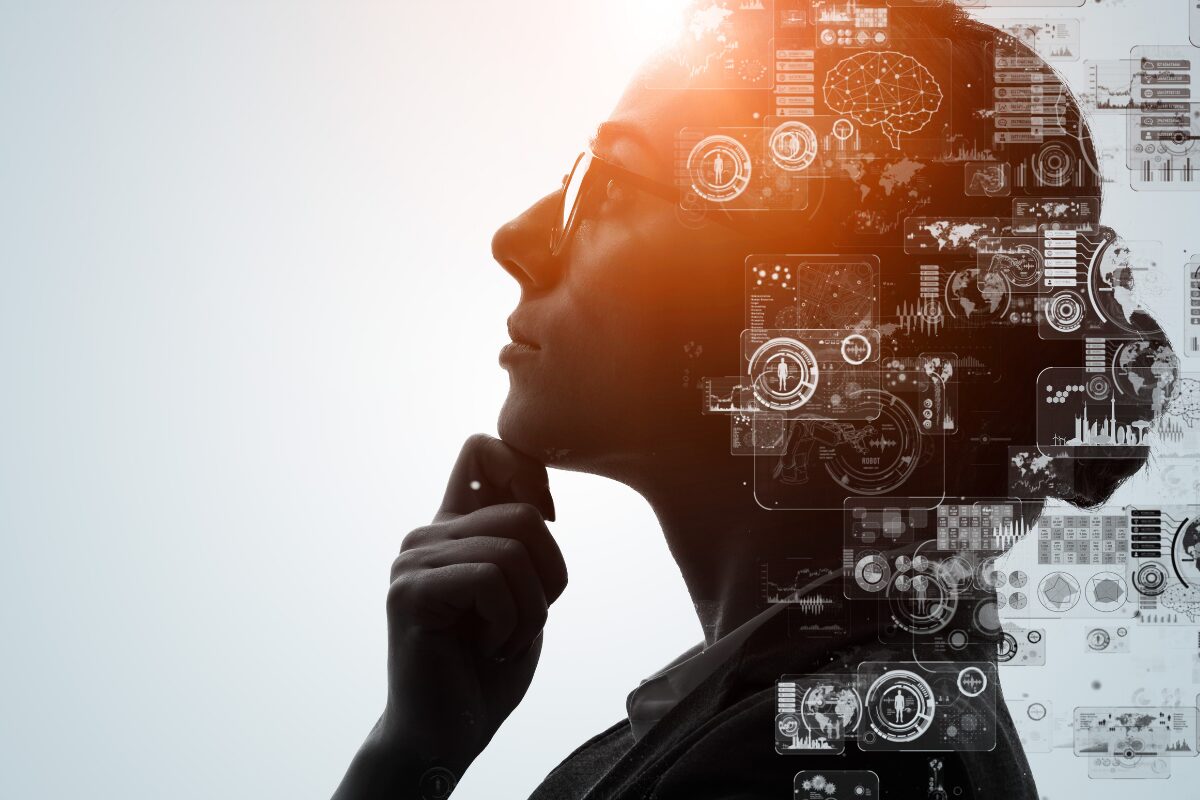 Abstract visualisation of artificial intelligence